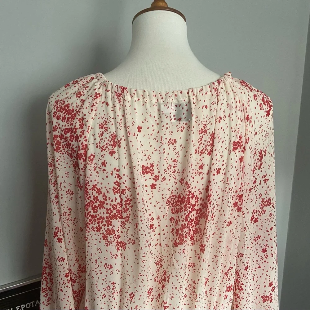 Princess Polly Red & White Ruched Altona Mini Dress Size 12 - Picture 5 of 9